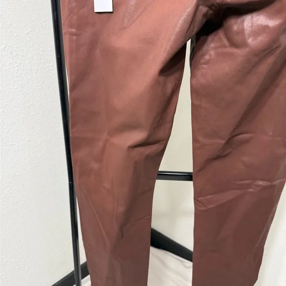 Joe's Jeans The Charlie Cinnamon Faux Leather Pants NWT - Picture 10 of 12